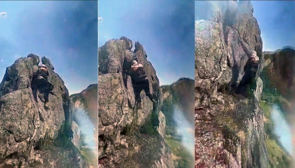 Homem morre ao cair de pedra após subir para tirar foto