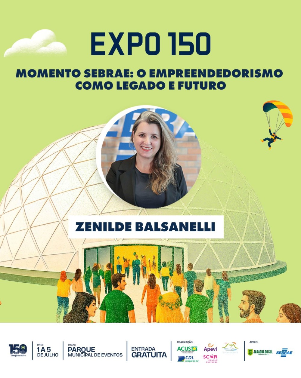 Sebrae participa da Expo 150 com a palestra 