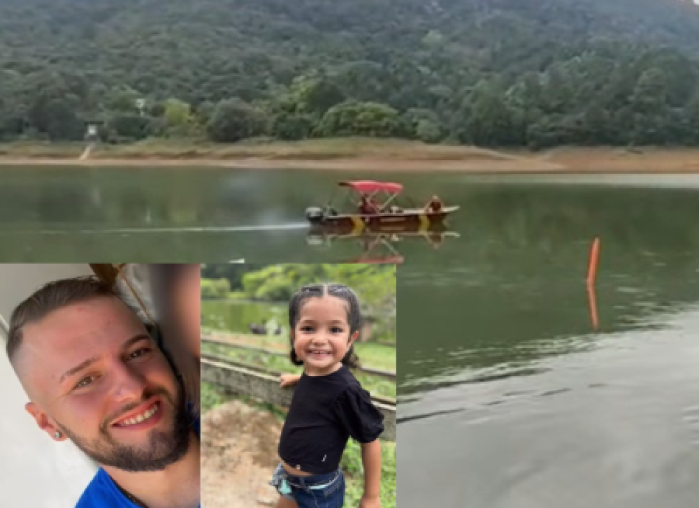 Padrasto e enteada de 4 anos morrem após caminhão despencar em represa