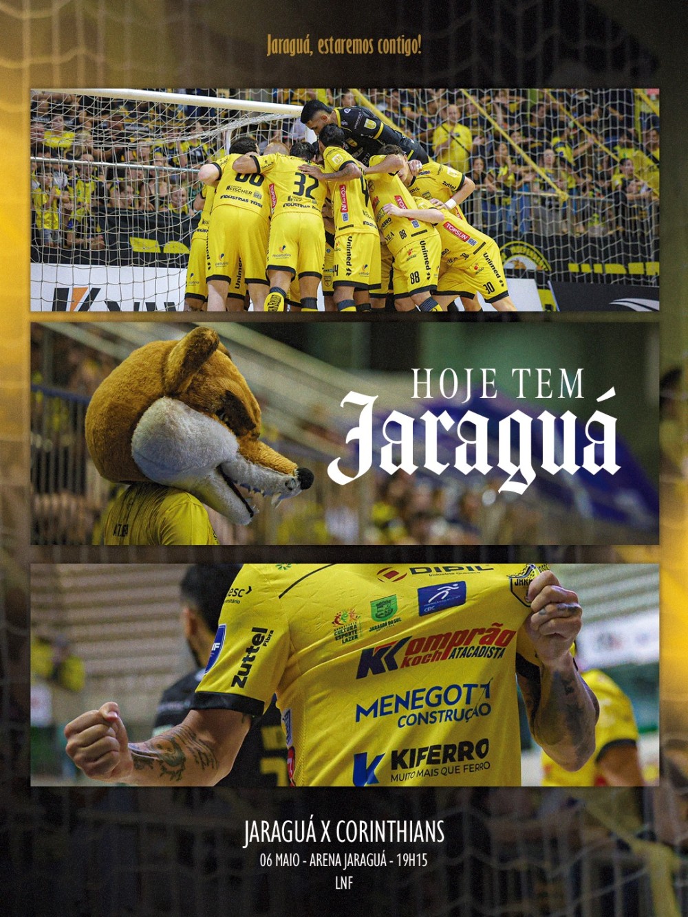 Jaraguá Futsal recebe Corinthians pela quinta rodada da LNF