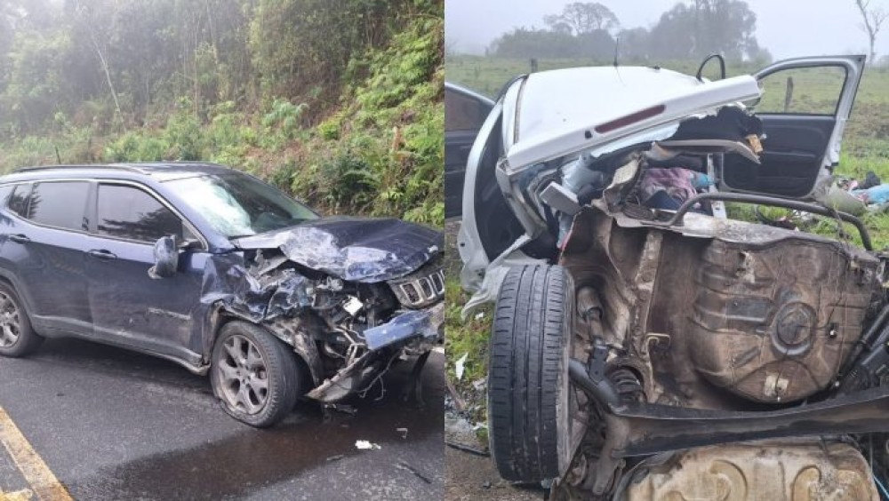 Criança de seis anos e passageira morrem após grave acidente na SC-418