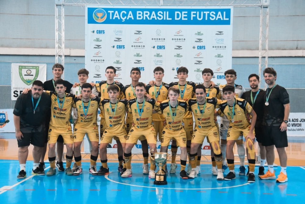 Jaraguá Futsal é vice-campeão da Taça Brasil Sub-17 após campanha invicta até a final