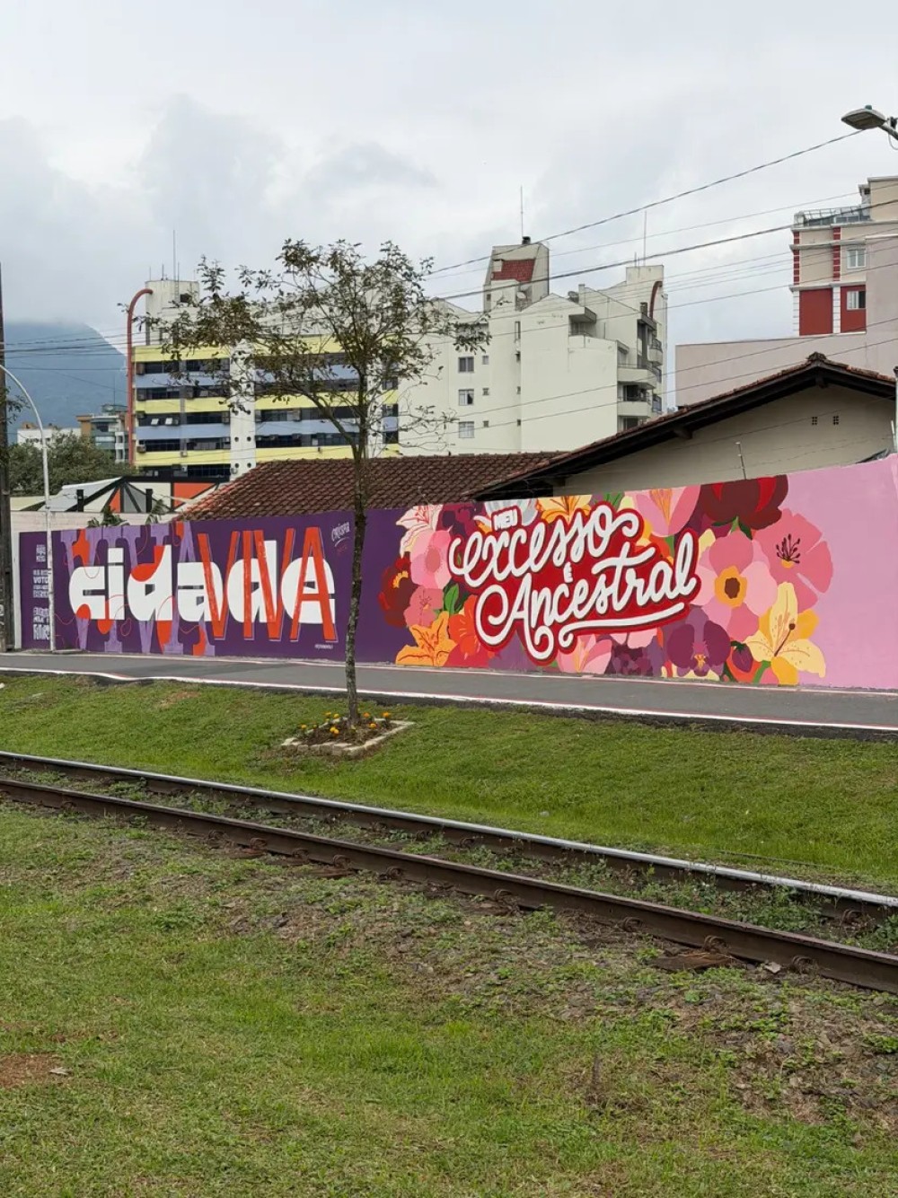 30 artistas transformam 600 metros em uma grande galeria de arte em Jaraguá do Sul
