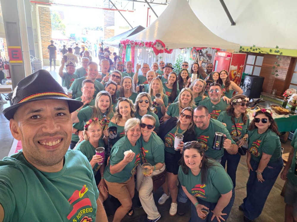 A barraca que encantou e venceu o concurso na 22ª Stammtisch de Jaraguá do Sul