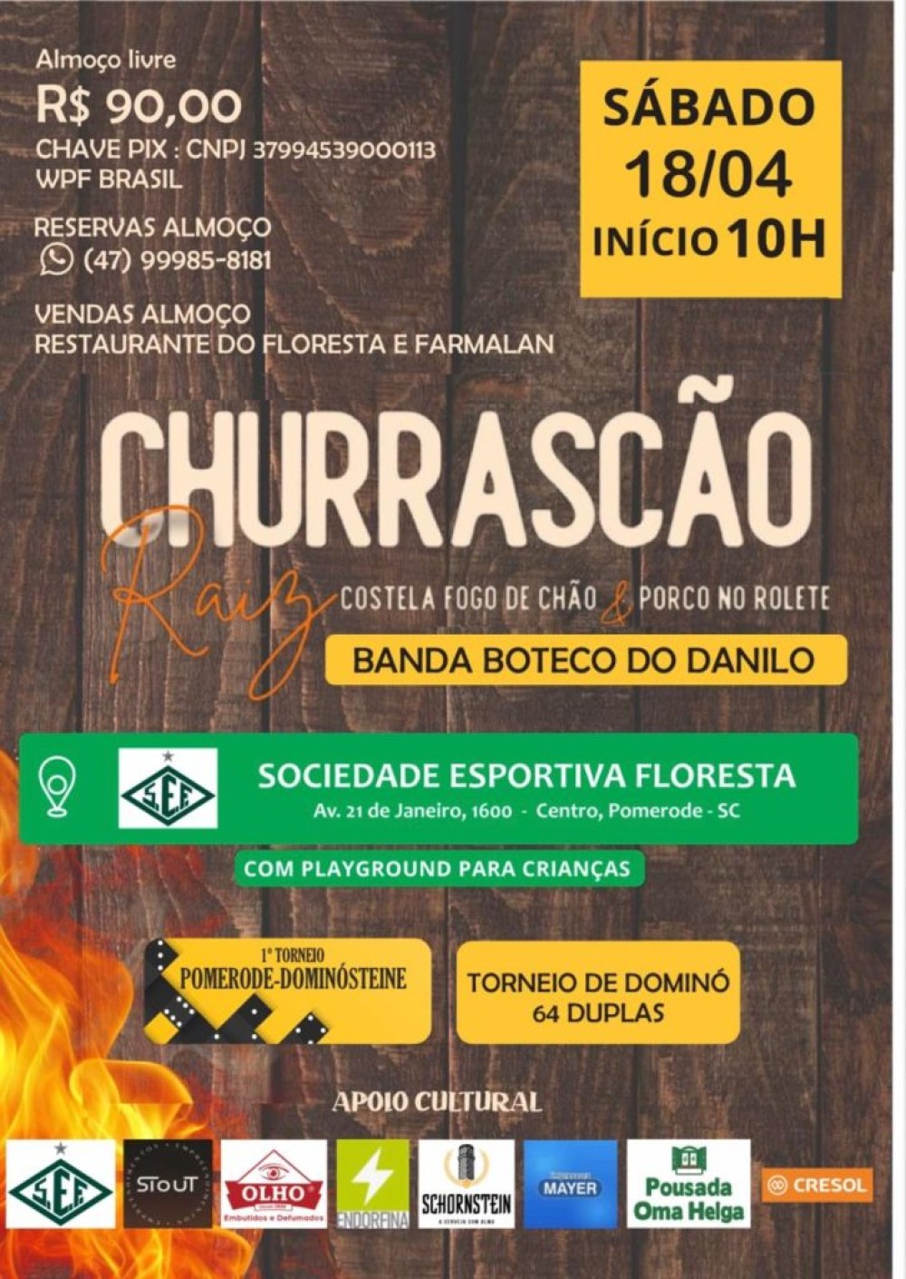 Churrascão raiz promete movimentar Pomerode