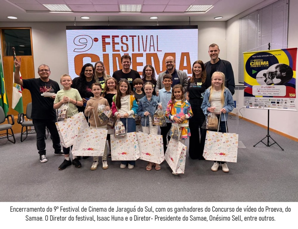 9º Festival de Cinema de Jaraguá do Sul divulga vencedores e encerra edição com mais de 4,5 mil visualizações
