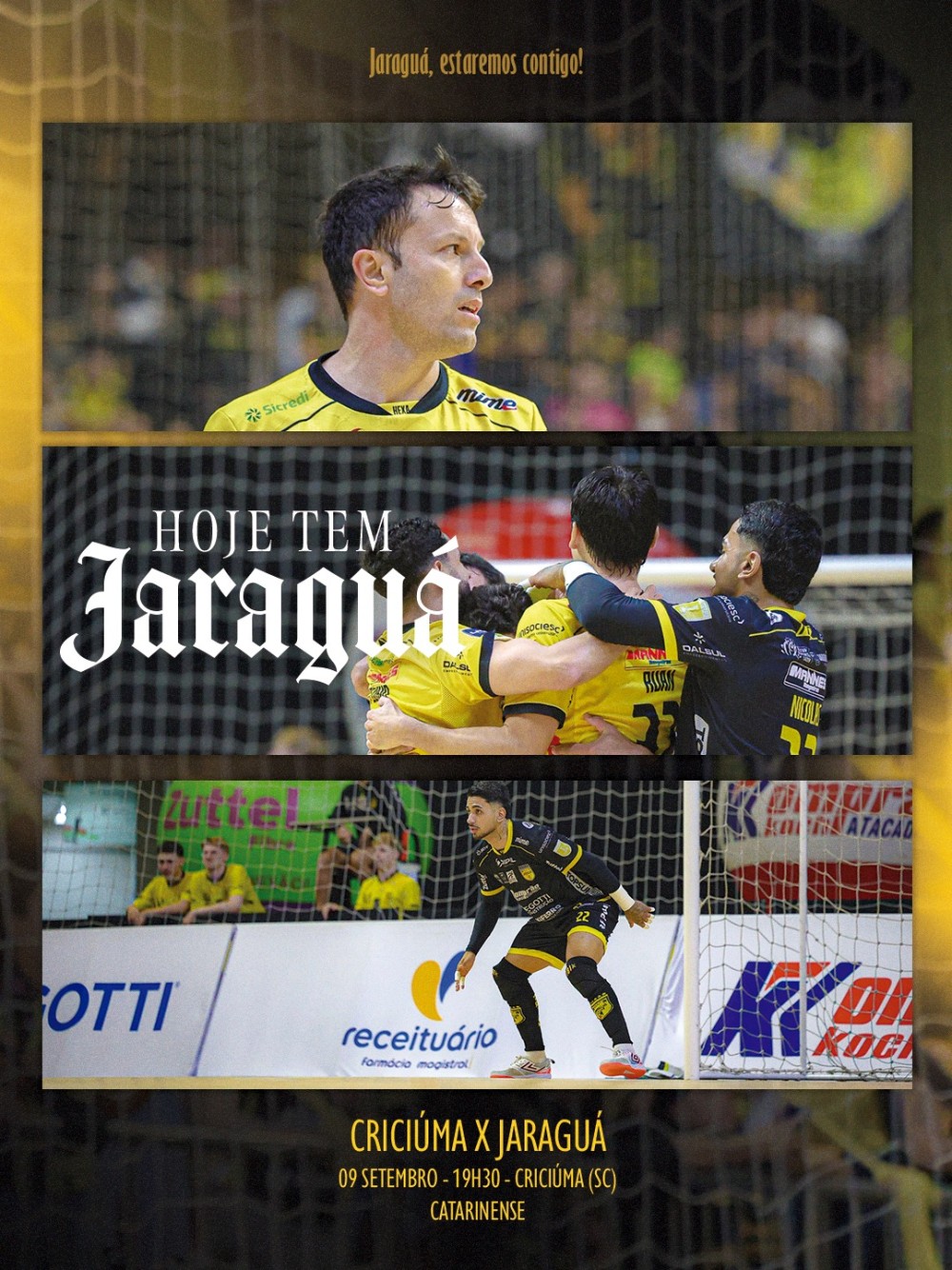 De volta ao Sul de SC, Jaraguá Futsal encara o Criciúma pelo Estadual