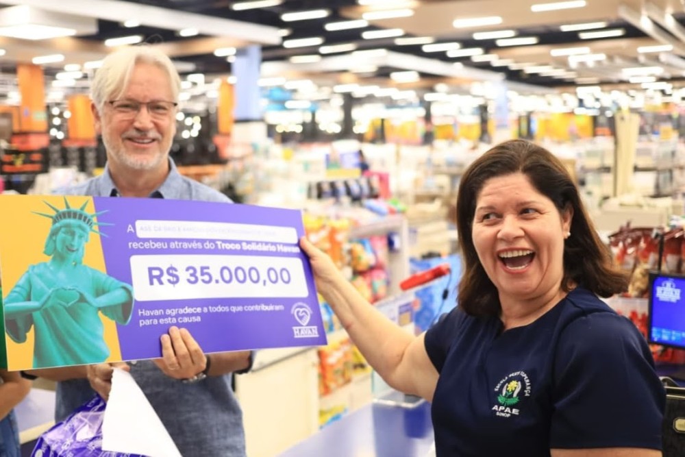 Troco Solidário da Havan arrecada mais de R$ 6 milhões no primeiro semestre de 2026