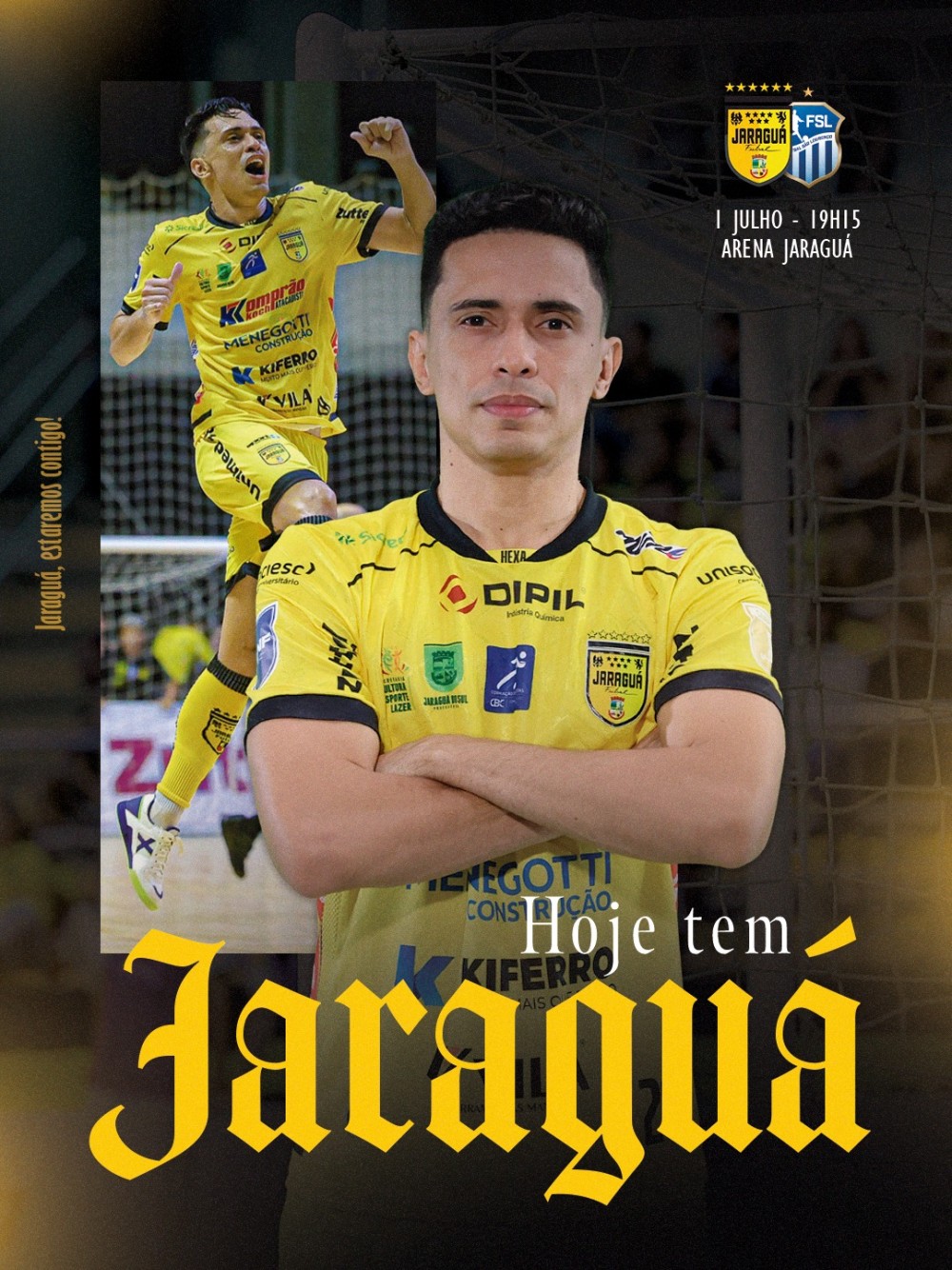 Na Arena, Jaraguá enfrenta o São Lourenço em busca da terceira vitória seguida no Estadual