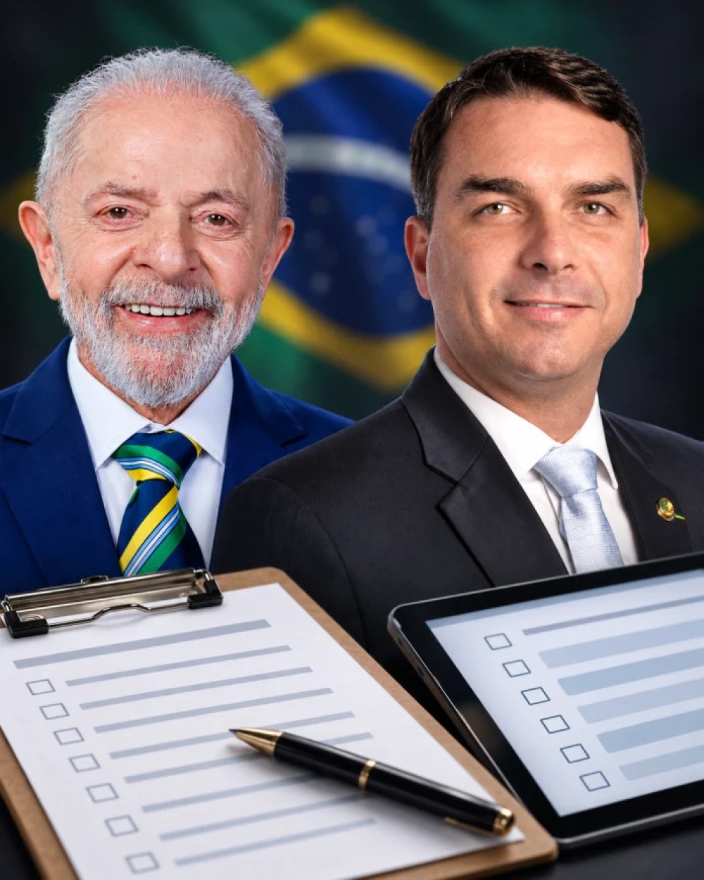 Quaest: Flávio tem 46% e Lula, 44% no segundo turno
