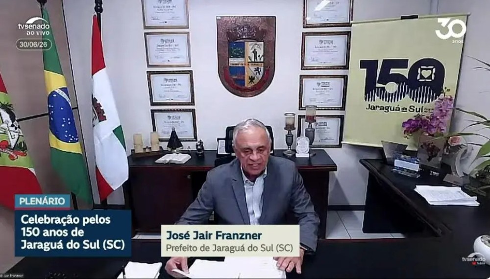 Senado Federal homenageia Jaraguá do Sul pelos 150 anos de história