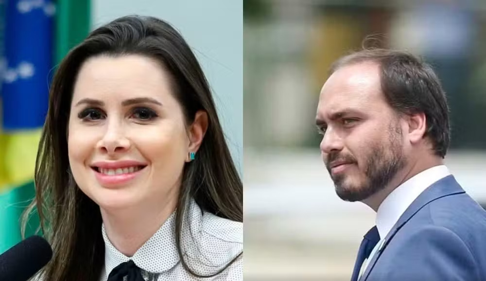 AGORA - Flávio Bolsonaro confirma Carlos e Carol De Toni como pré-candidatos do PL ao Senado por SC  