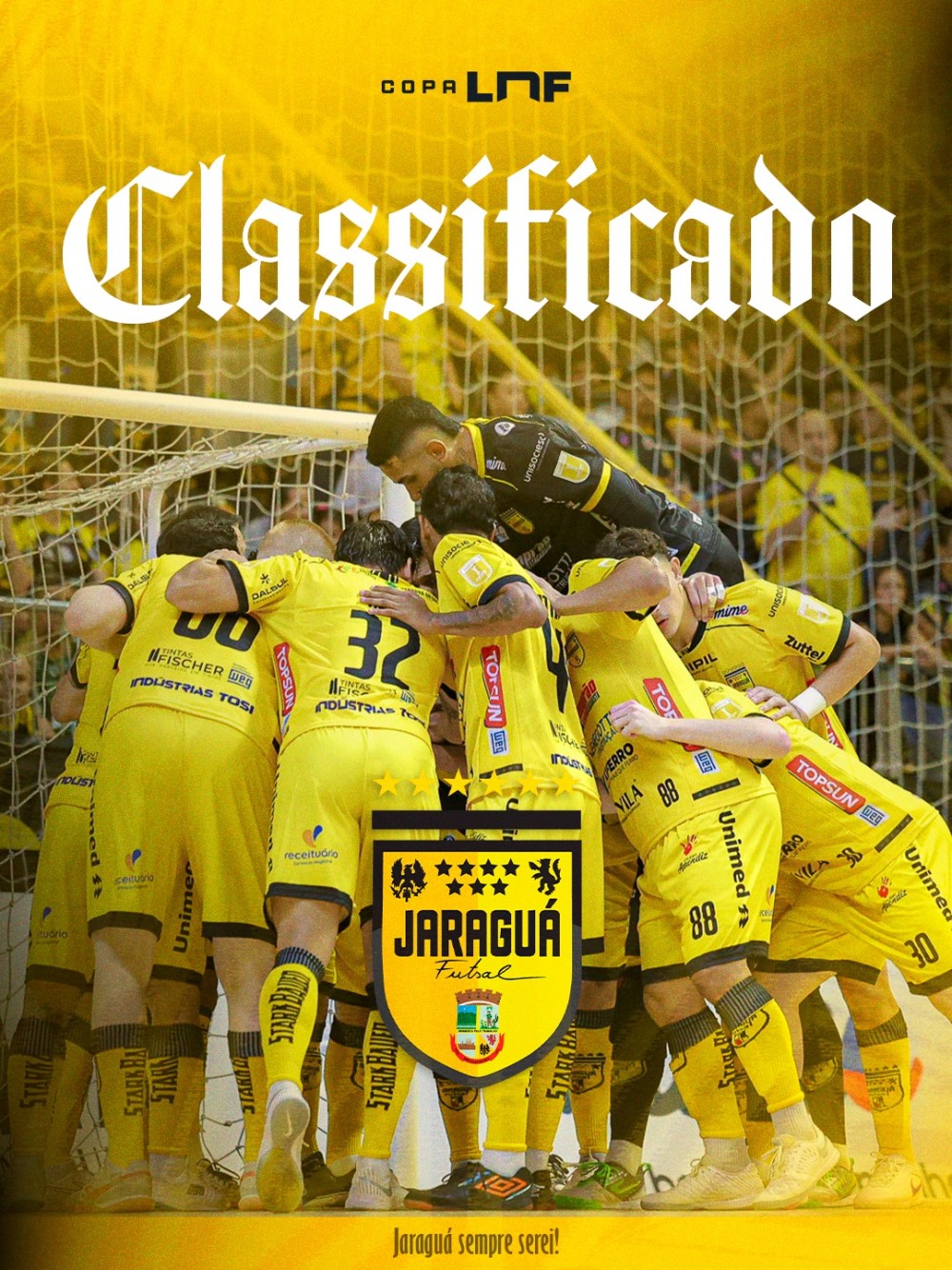 W.O é oficializado e Jaraguá Futsal avança de fase na Copa LNF