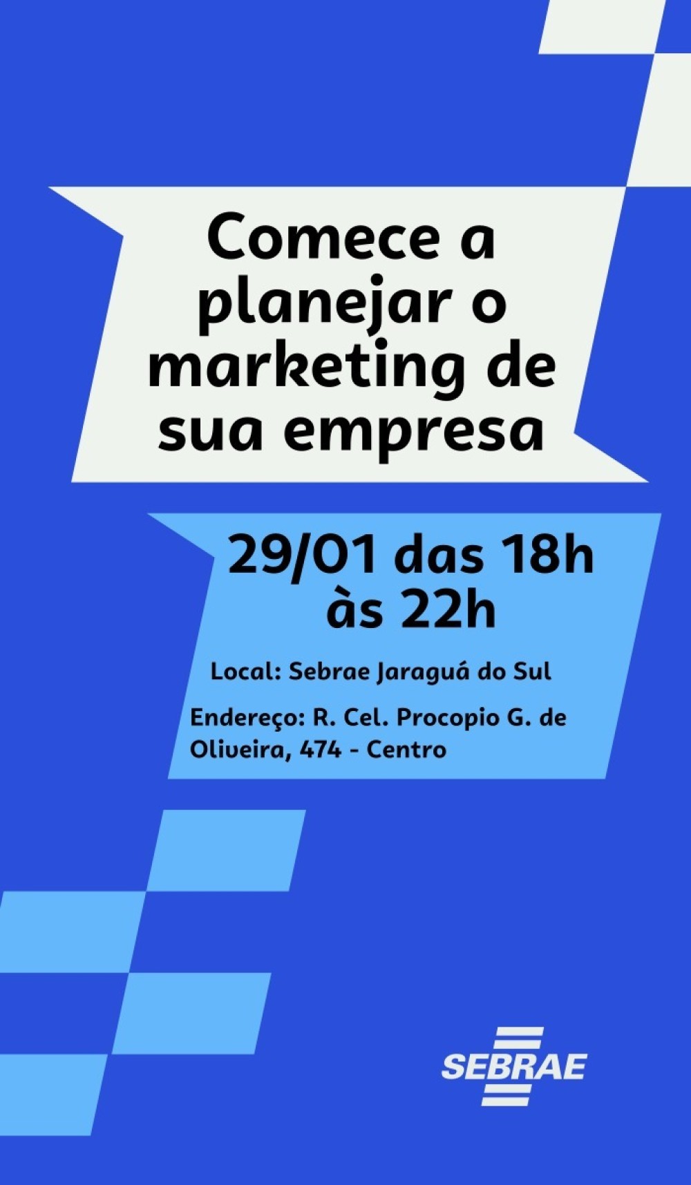 Sebrae Jaraguá do Sul promove oficina sobre planejamento de marketing para micro e pequenas empresas