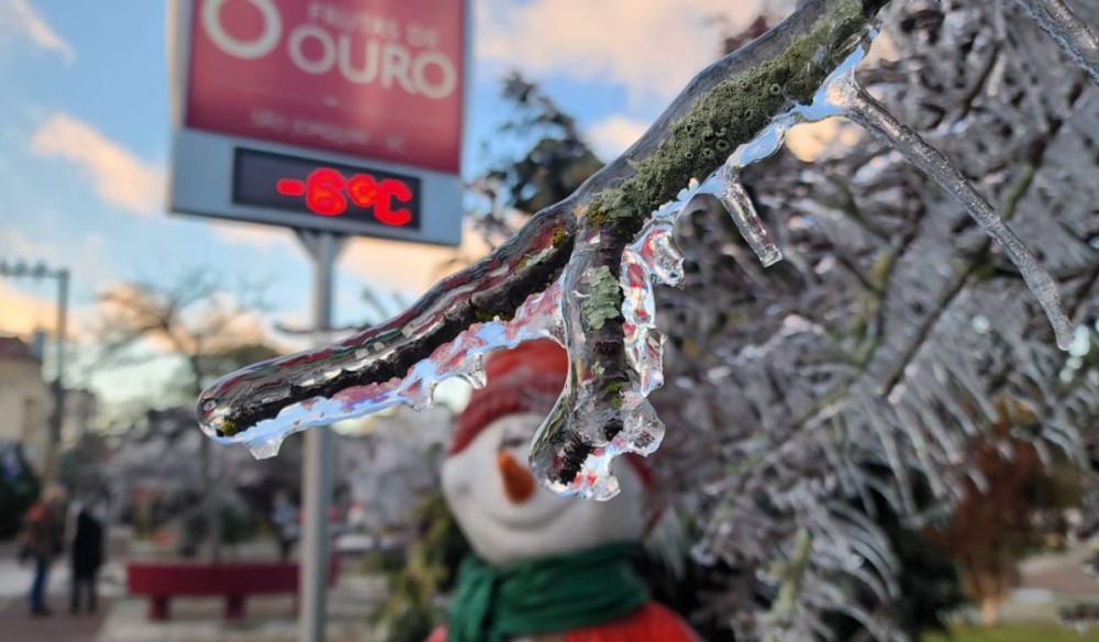 Frio intenso avança sobre Santa Catarina e pode provocar geada nos próximos dias