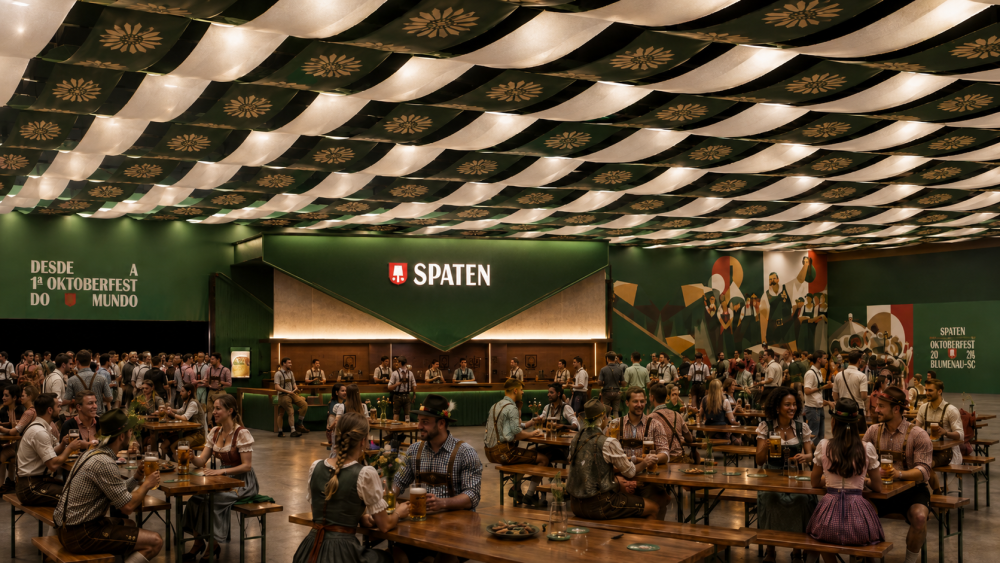 CONFIRA: Spaten revela cenografia da Oktoberfest Blumenau 2026 com inpiração bávara