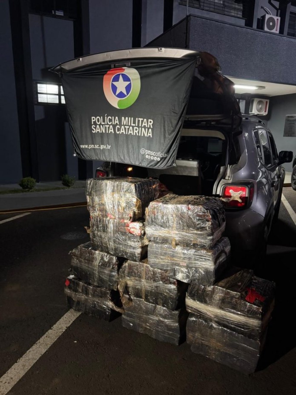 PM apreende cerca de 306 Kg de maconha em Santa Catarina