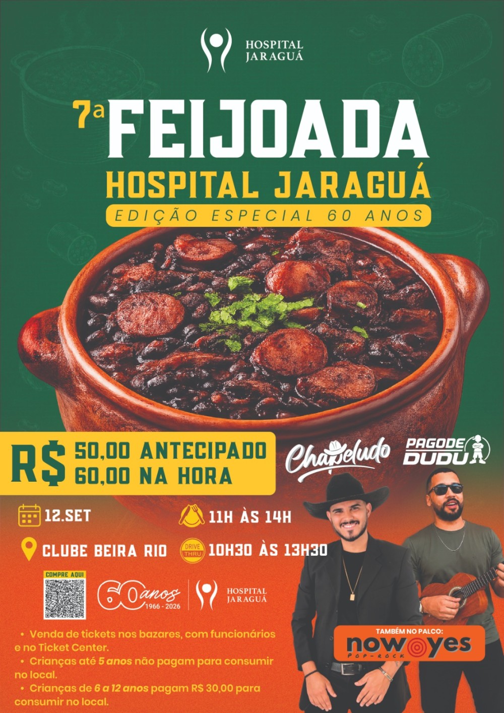Tradicional Feijoada do Hospital Jaraguá ganha edição especial em comemoração aos 60 anos