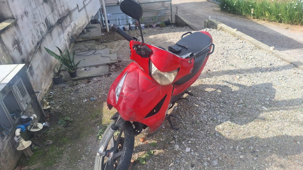 Colisão entre carro e moto deixa motociclista gravemente ferido na SC-108