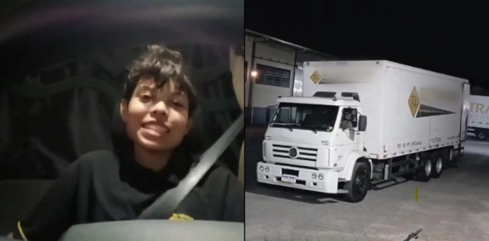 'Criança' dirigindo caminhão: denúncia termina em abordagem inusitada em Jaraguá do Sul
