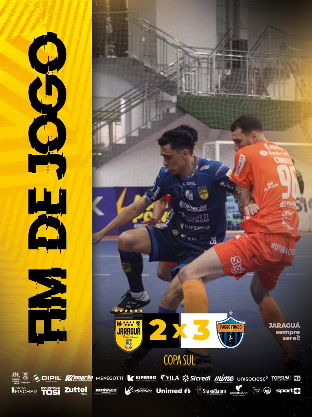Jaraguá é superado pelo Passo Fundo na Copa Sul