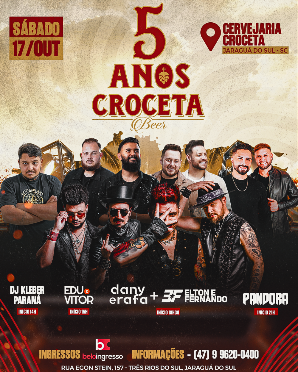 Croceta Beer comemora 5 anos com festa especial em Jaraguá do Sul
