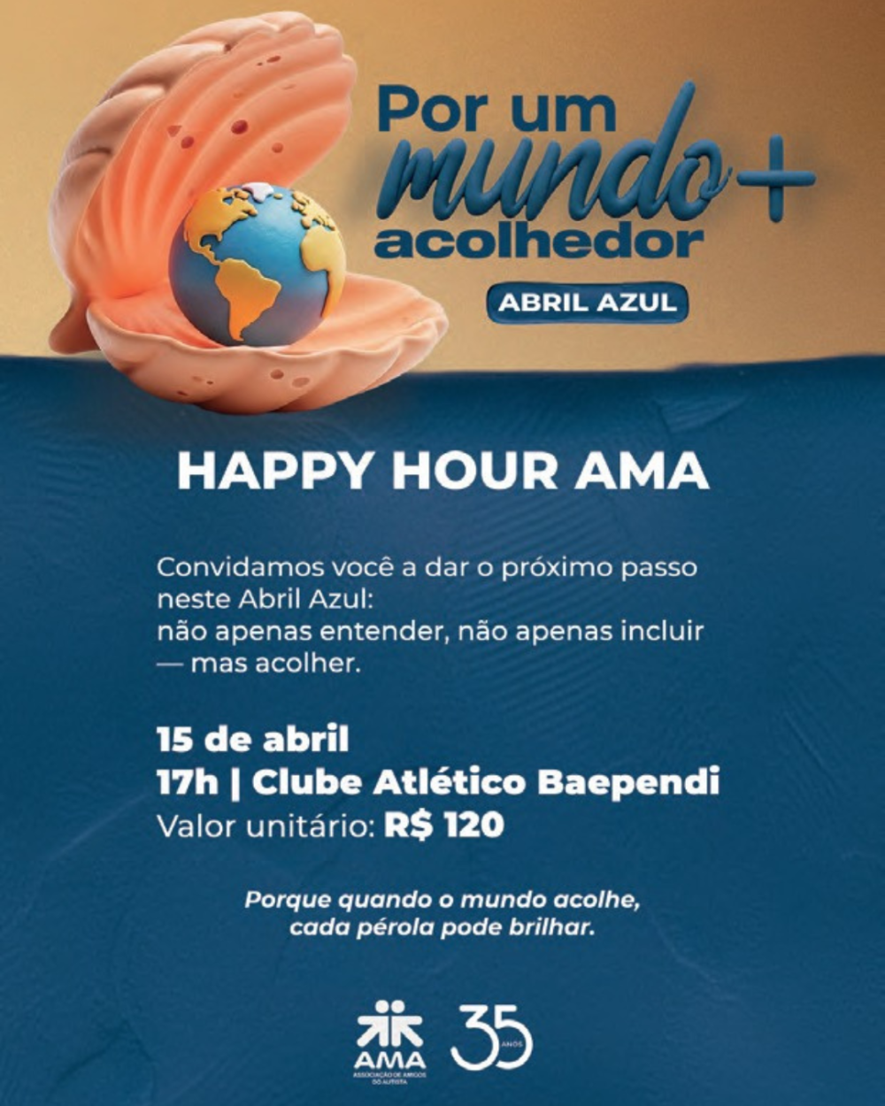 Happy Hour da AMA integra programação do Abril Azul em Jaraguá do Sul