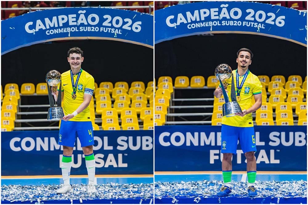 Caetano e Sani conquistam o Sul-Americano Sub-20 com a Seleção Brasileira