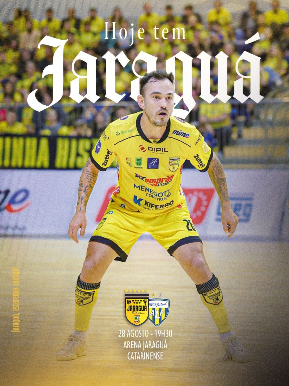 Jaraguá Futsal reencontra torcedor em confronto diante do Lages