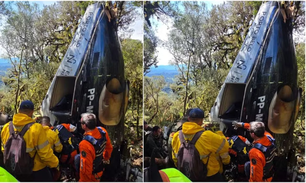 Corpos das cinco vítimas de queda de helicóptero em SC são liberados pelo IML