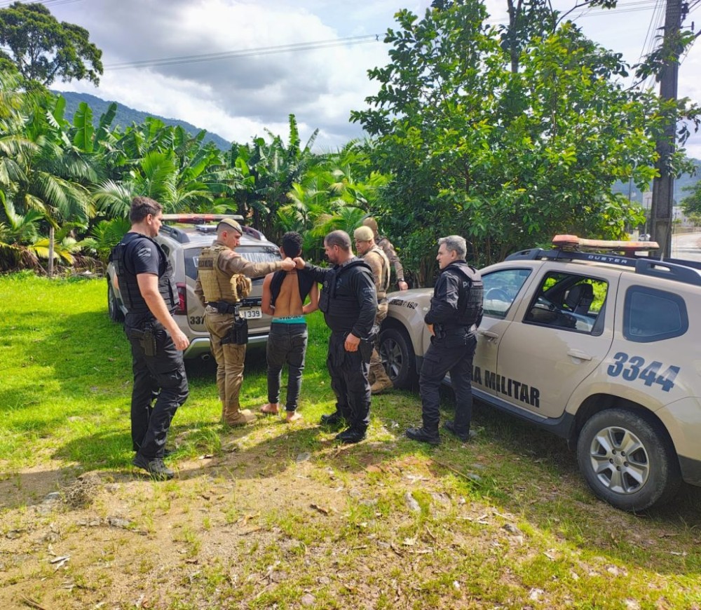 Polícia recaptura preso após fuga em Jaraguá do Sul