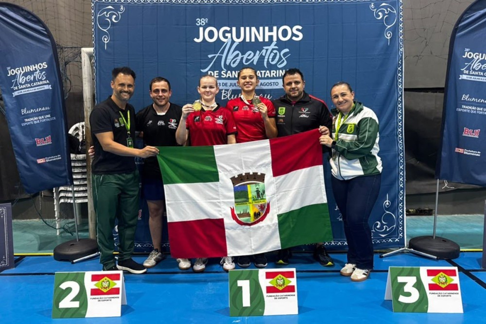Jaraguá nos Joguinhos: Dupla do tênis de mesa é campeã e cinco equipes estão na semifinal