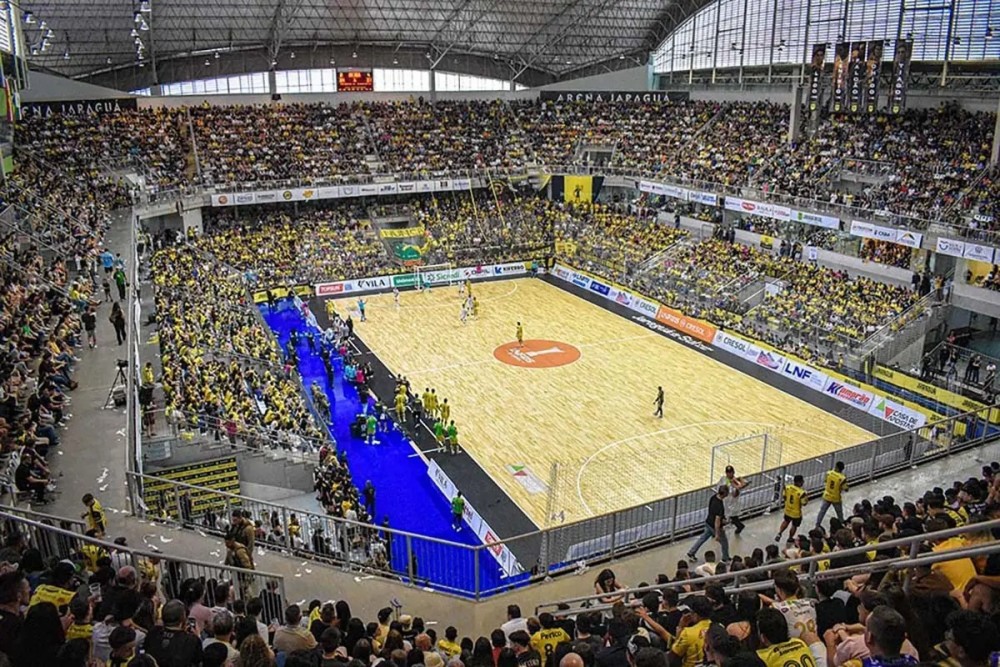 Arena Jaraguá vai receber Desafio Internacional de Futsal entre Brasil x Argentina