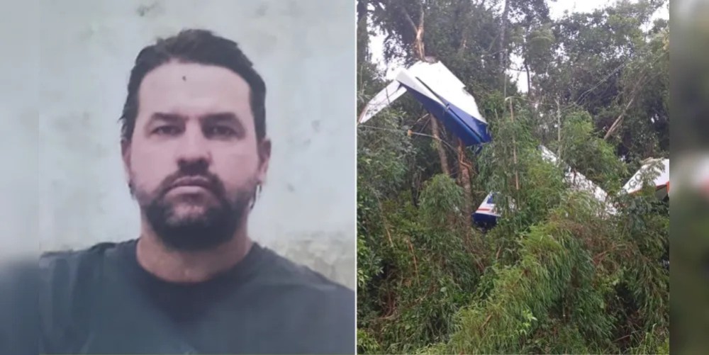 Identificado o piloto que morreu após queda de avião durante temporal na Região Metropolitana de Curitiba