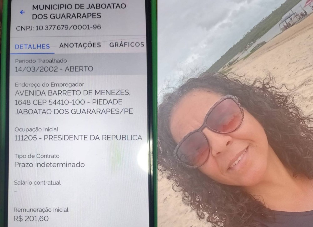 Mulher foi registrada como presidente da República há 24 anos