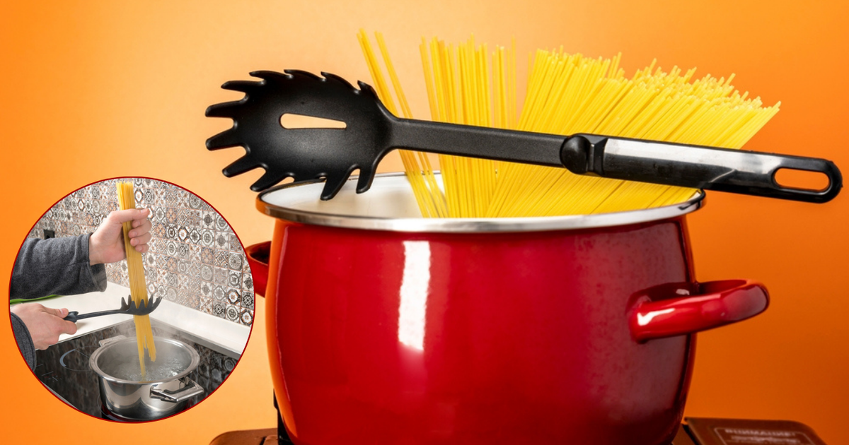 Você sabia que o pegador de macarrão tem uma função ‘escondida’?