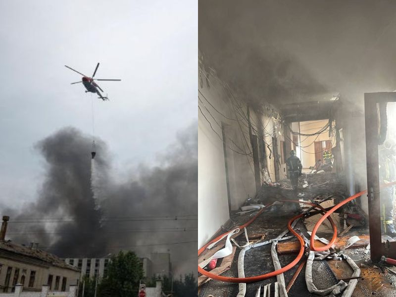 VEJA: Vídeos assustadores mostram ataque russo que devastou Kiev neste domingo (7)