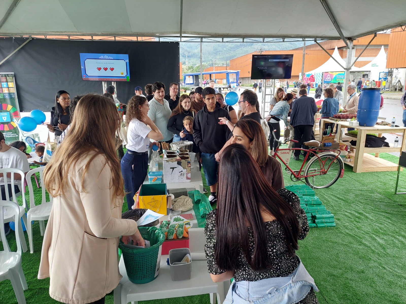 Samae participou do evento Domingo no Parque WEG