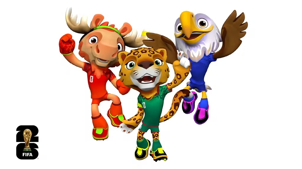 Fifa anuncia mascotes oficiais da Copa do Mundo de 2026