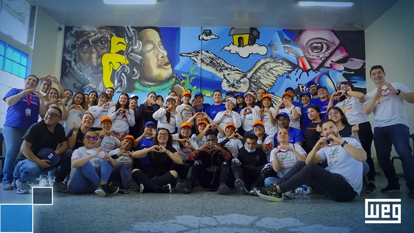 WEG participa de projeto de revitalização social na Colômbia e impacta mais de 5 mil pessoas