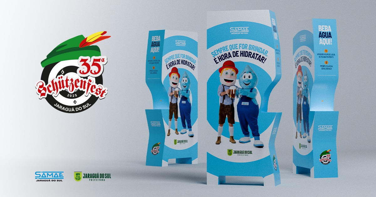 Bebedouros com água potável gratuita são a novidade sustentável da 35ª Schützenfest