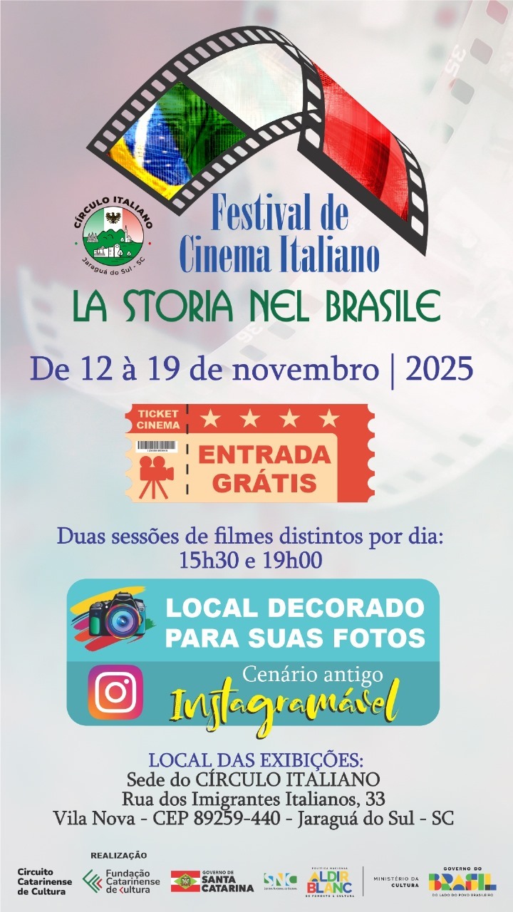 Festival de Cinema Italiano em Jaraguá do Sul